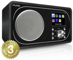 Pure Evoke F3 Internet DAB Radio - Wood.